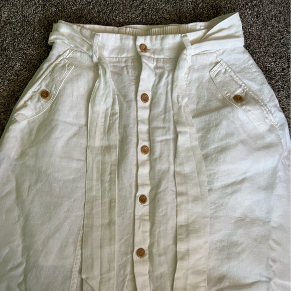 Outland Denim White Linen Skirt - Picture 13 of 16